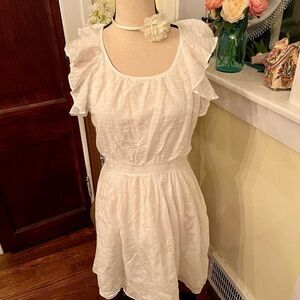 Marc New York Sz 4 *Coastal Chic* COQUETTE GIRL Cotton Lined Ruffle Sun Dress